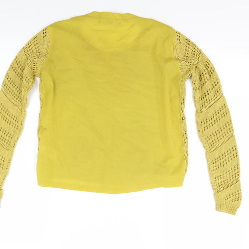 NEXT Womens Yellow  Knit Pullover Jumper Size 6