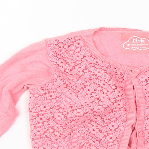 Young Dimension Girls Pink   Cardigan Jumper Size 2-3 Years