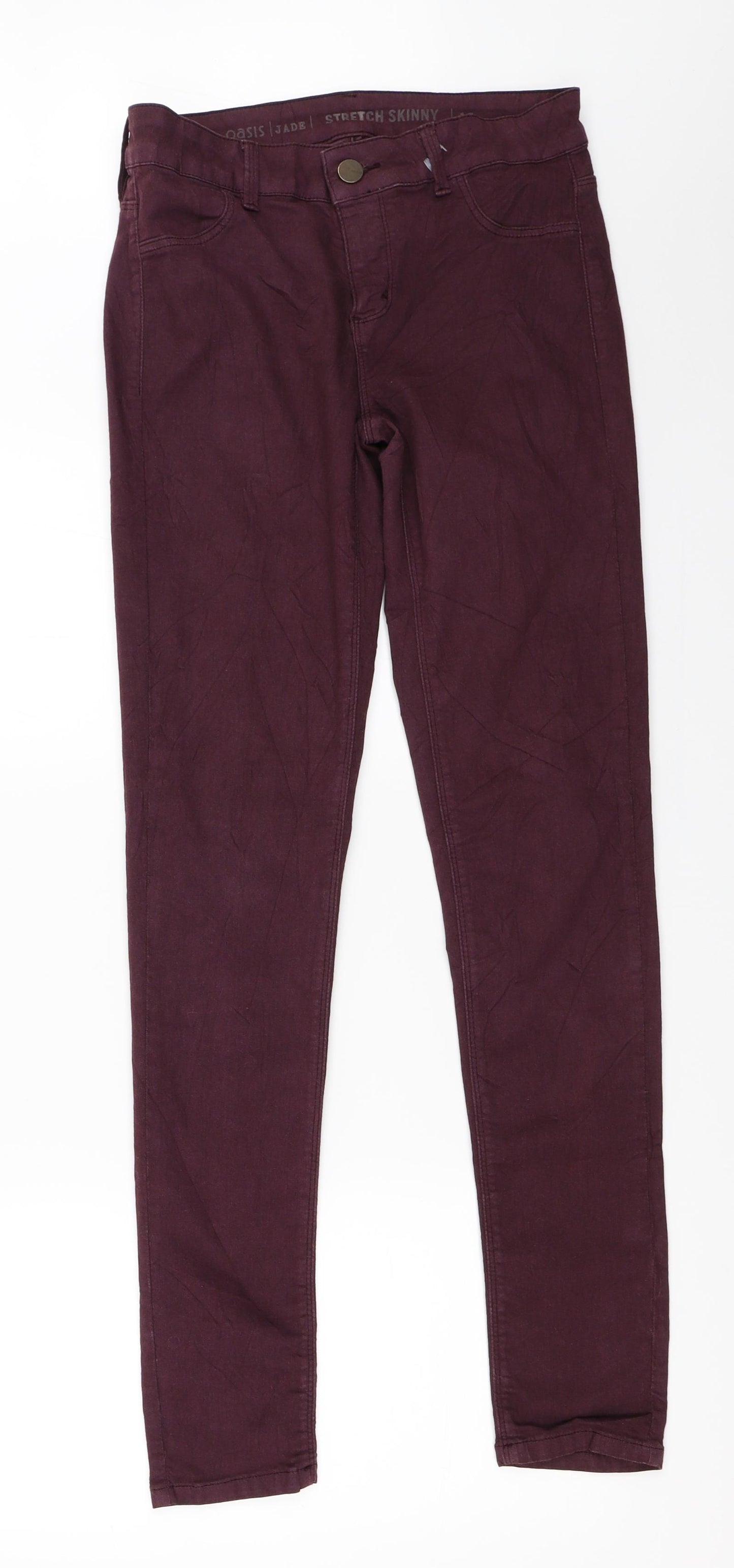 Oasis Womens Purple   Skinny Jeans Size 10 L31 in