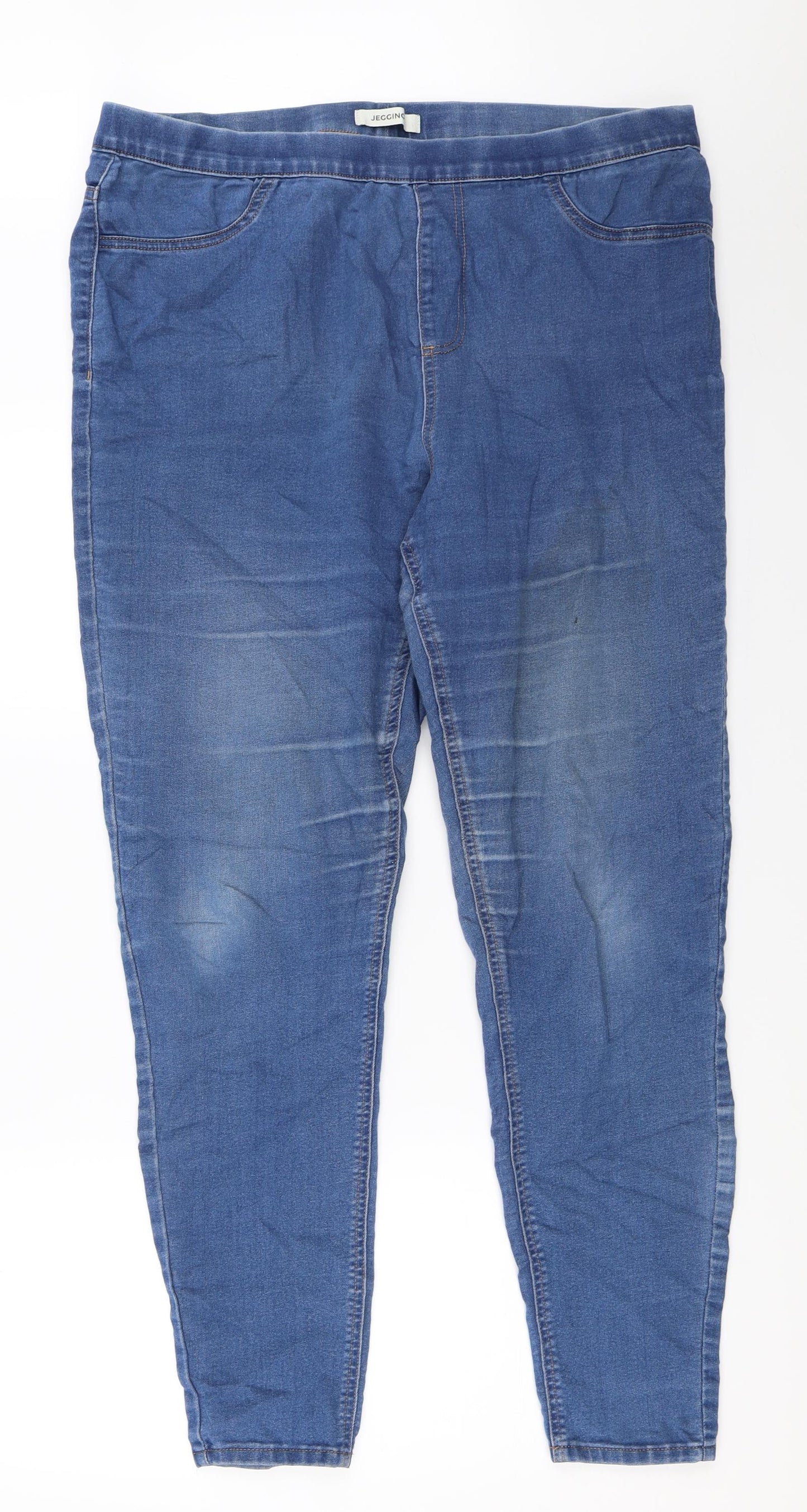 Marks and Spencer Womens Blue  Denim Jegging Jeans Size 18 L29 in