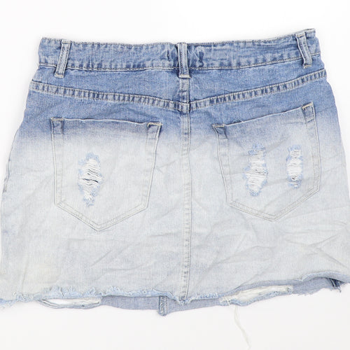 FOREVER 21 Womens Blue  Denim Mini Skirt Size 29 in