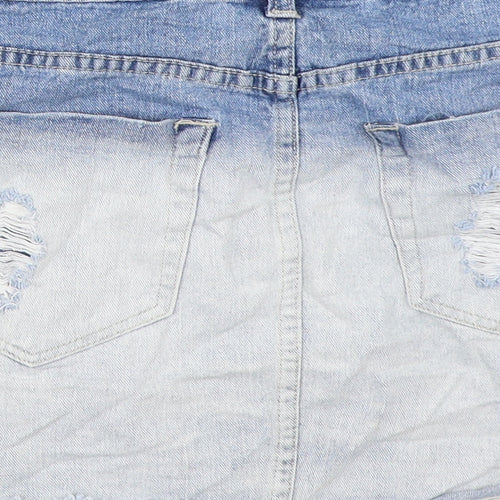 FOREVER 21 Womens Blue  Denim Mini Skirt Size 29 in