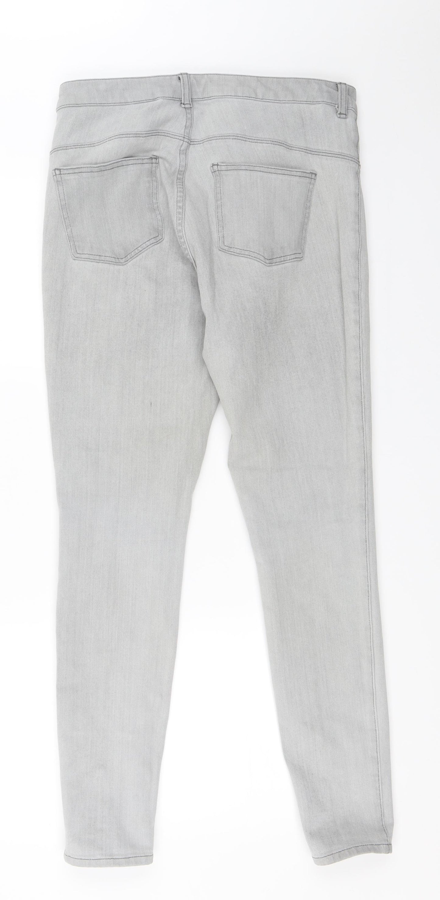 NEXT Womens Grey   Skinny Jeans Size 10 L28 in