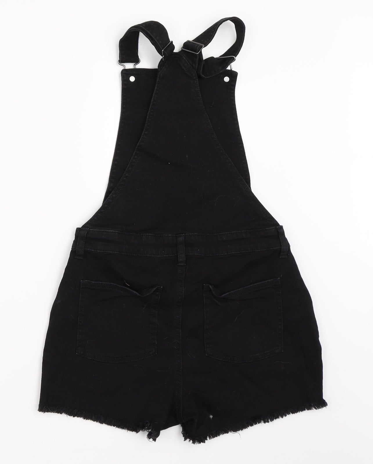 Marks and Spencer Girls Black  Denim Dungaree One-Piece Size 12-13 Years