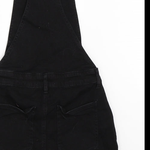 Marks and Spencer Girls Black  Denim Dungaree One-Piece Size 12-13 Years