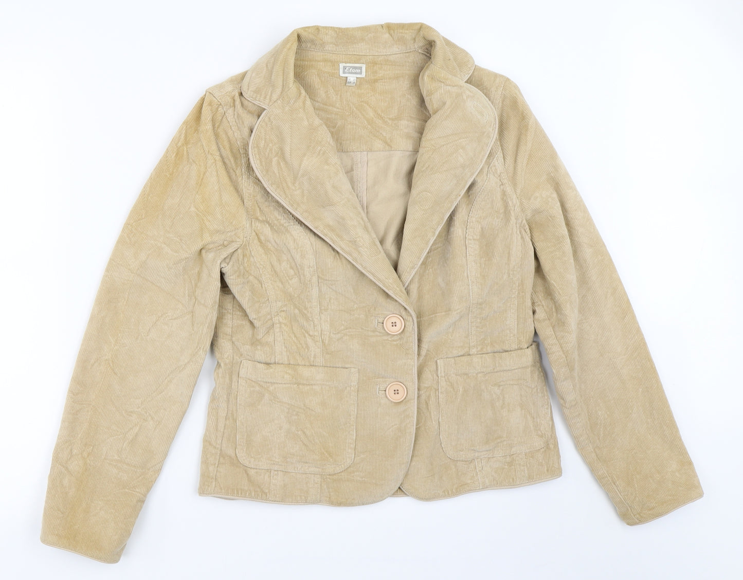 Etam Womens Beige  Corduroy Jacket  Size 10
