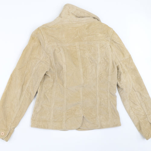 Etam Womens Beige  Corduroy Jacket  Size 10