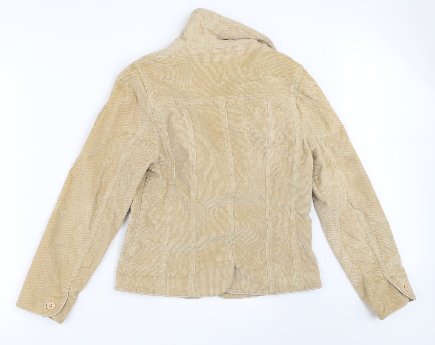 Etam Womens Beige  Corduroy Jacket  Size 10