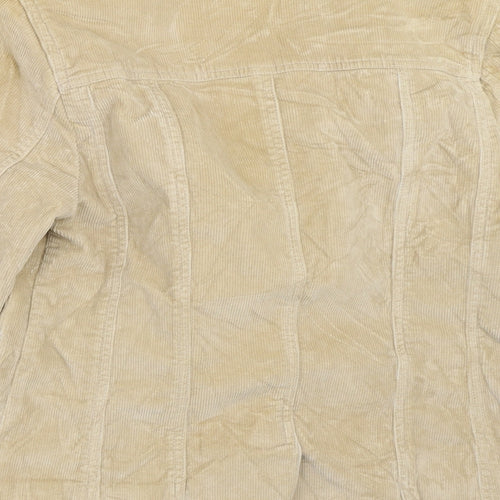 Etam Womens Beige  Corduroy Jacket  Size 10