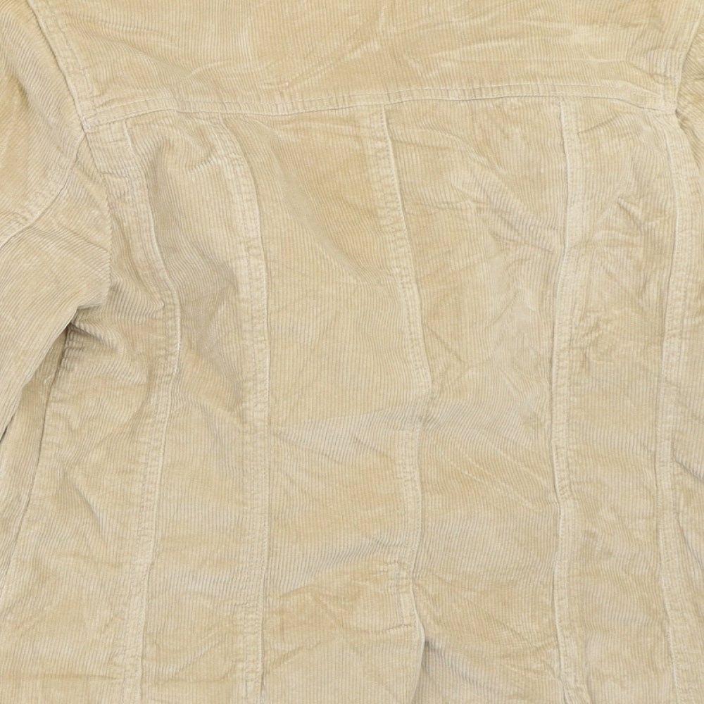Etam Womens Beige  Corduroy Jacket  Size 10