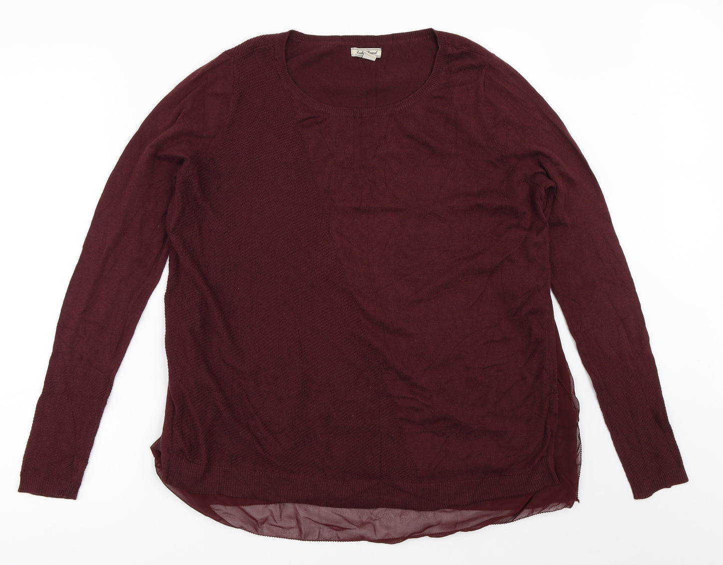 Lucky Brand Womens Red   Pullover Jumper Size M