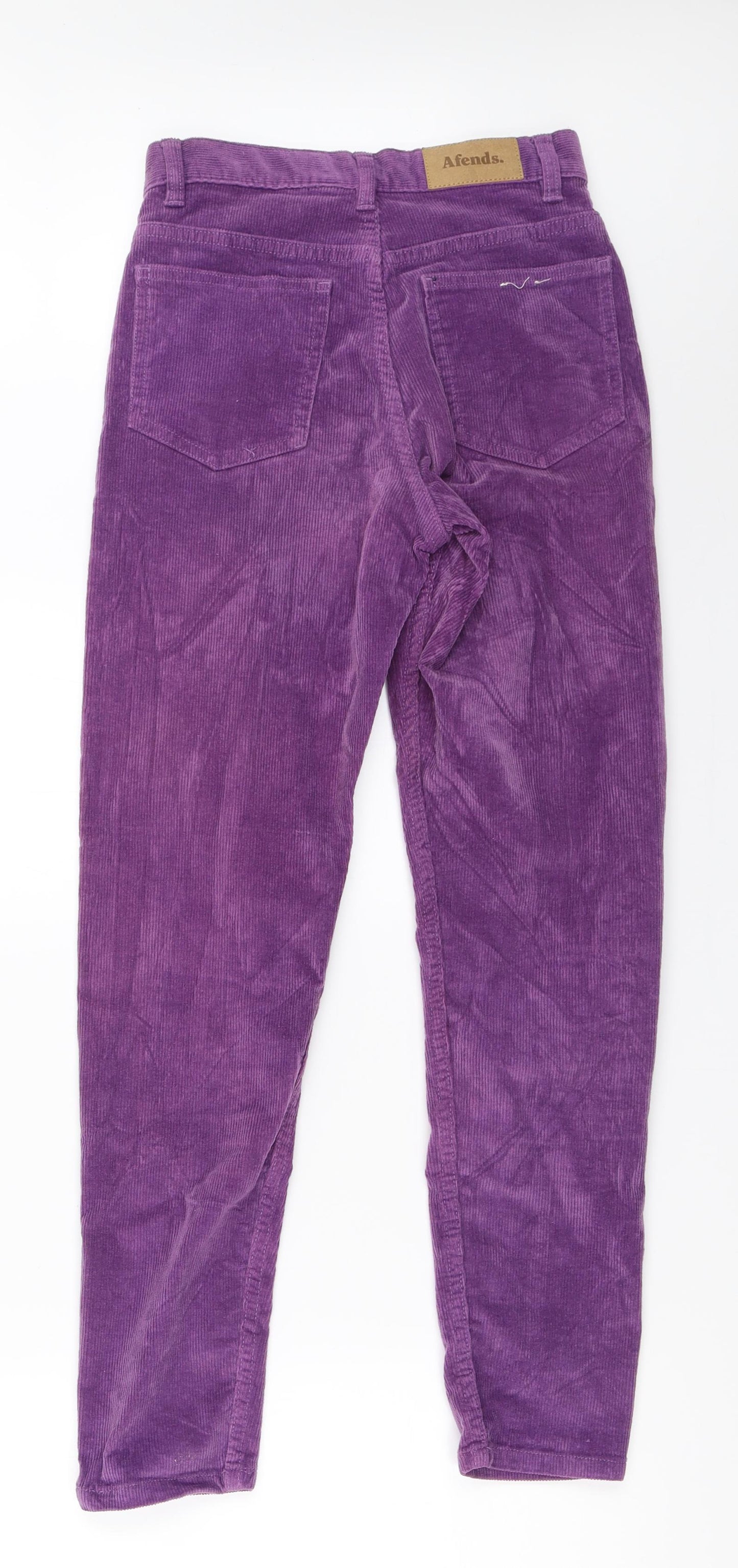 Afends Womens Purple  Corduroy Straight Jeans Size 8 L28 in