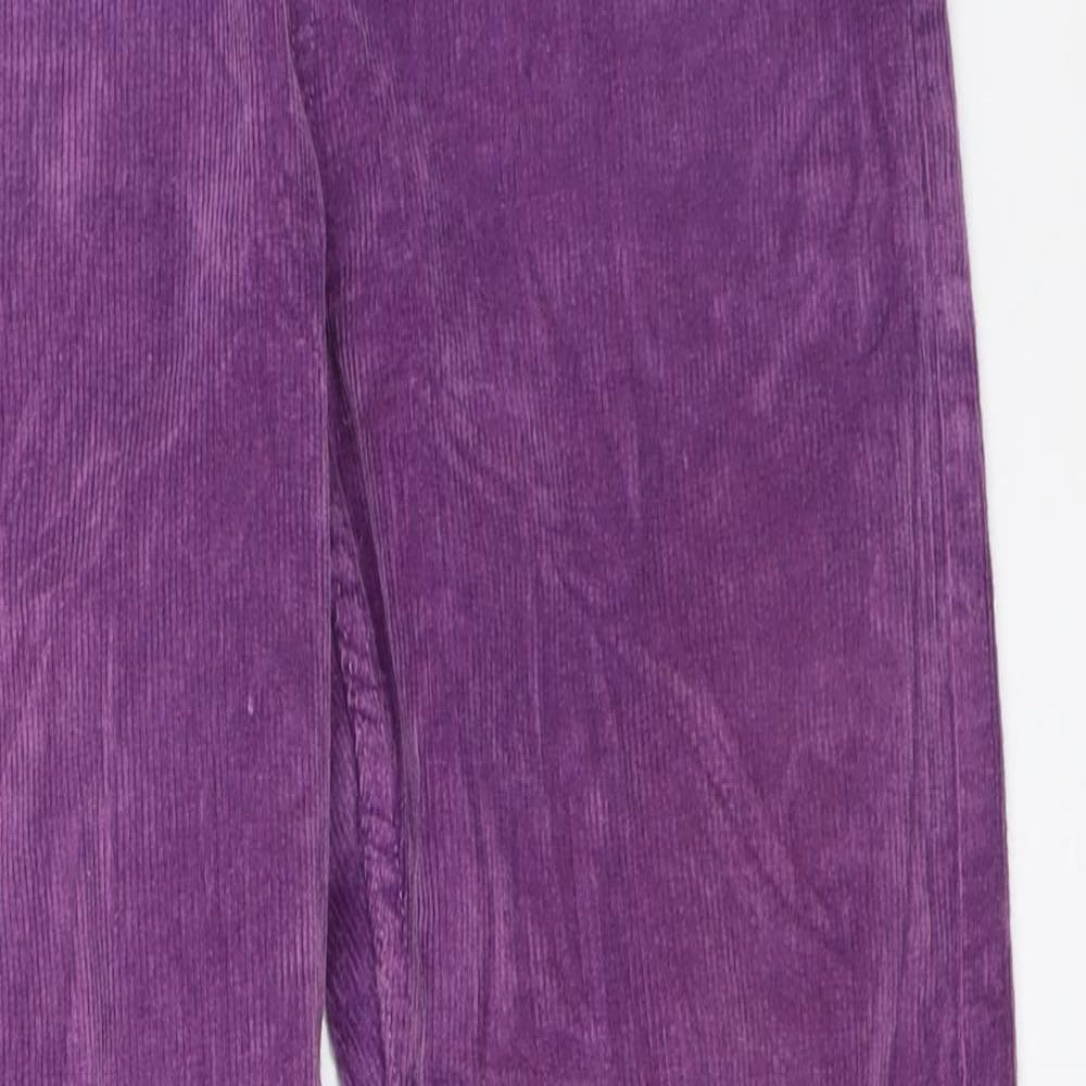 Afends Womens Purple  Corduroy Straight Jeans Size 8 L28 in