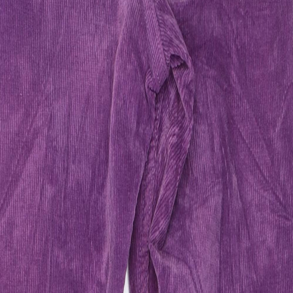 Afends Womens Purple  Corduroy Straight Jeans Size 8 L28 in