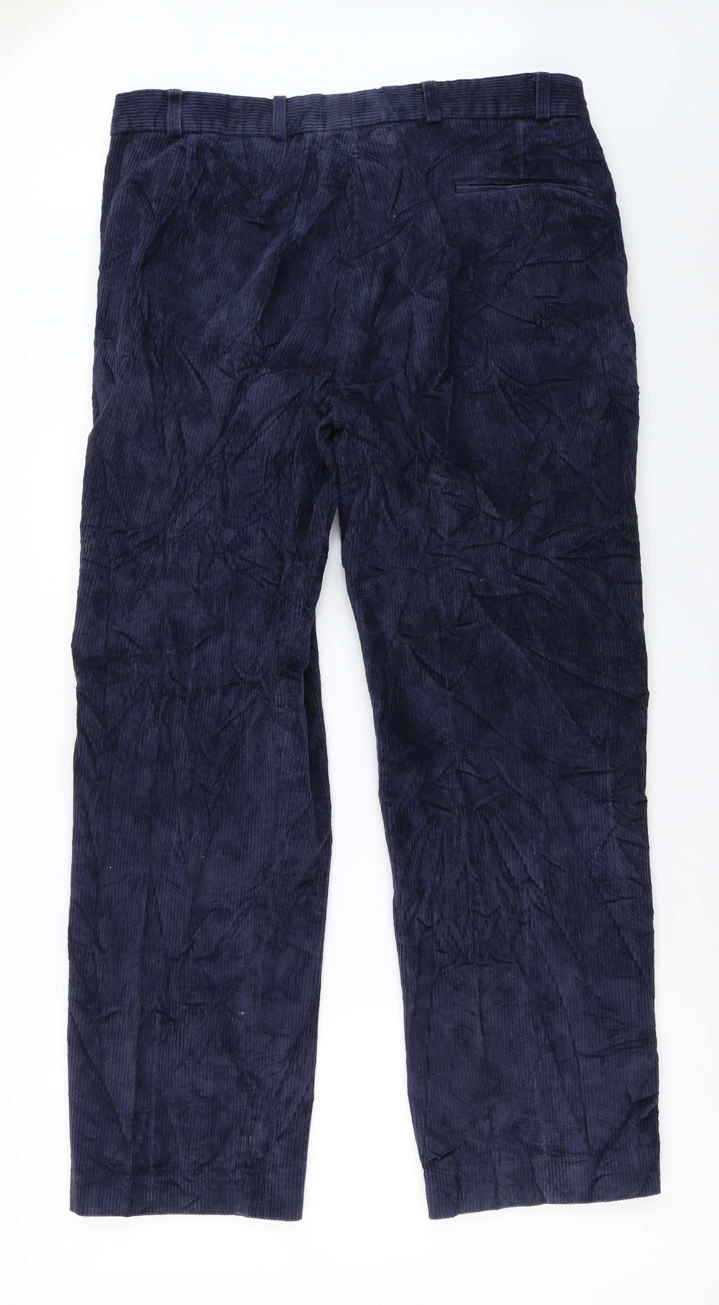 Gurteen Mens Blue  Corduroy Trousers  Size 38 in L29 in