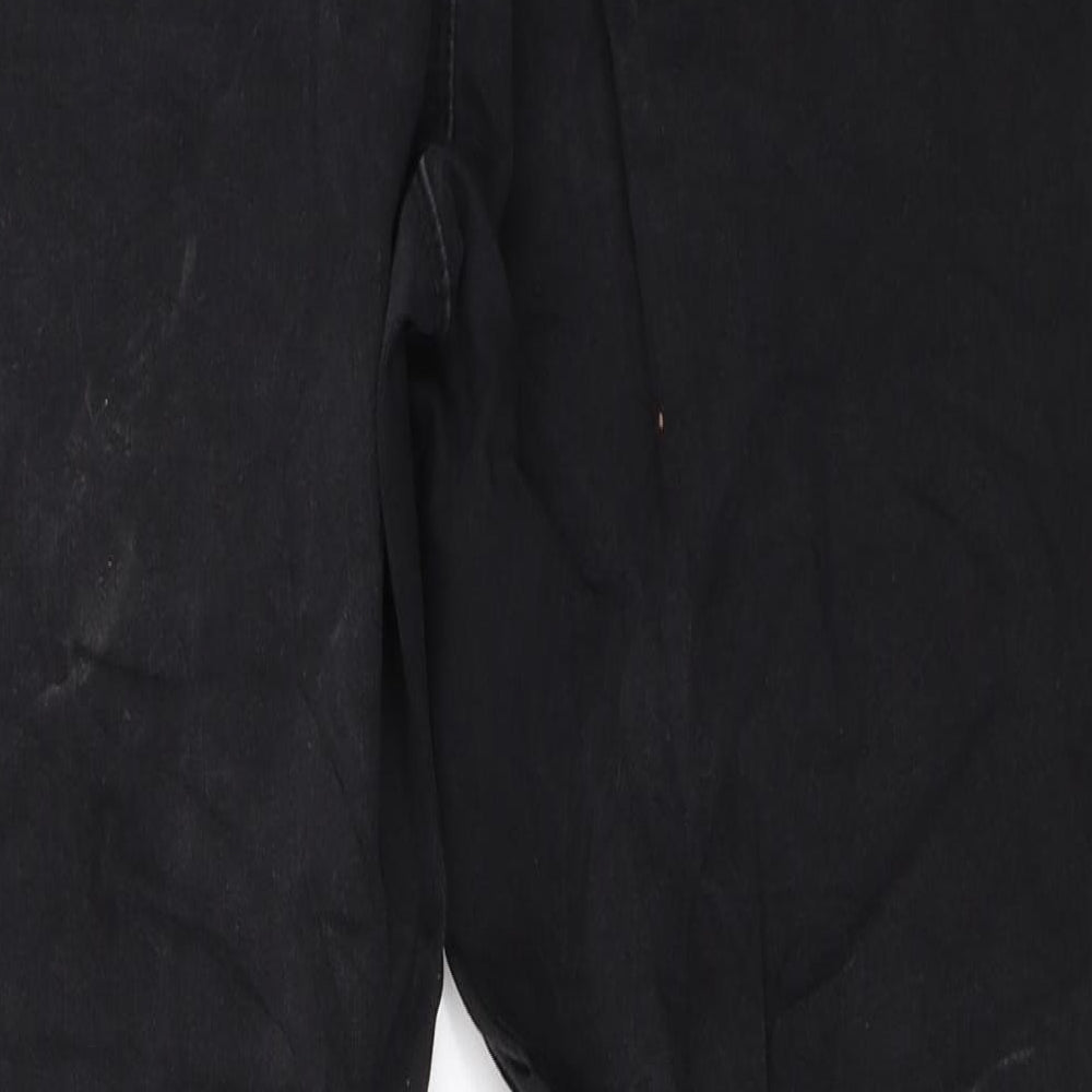 Missguided Womens Black  Denim Skinny Jeans Size 16 L26 in