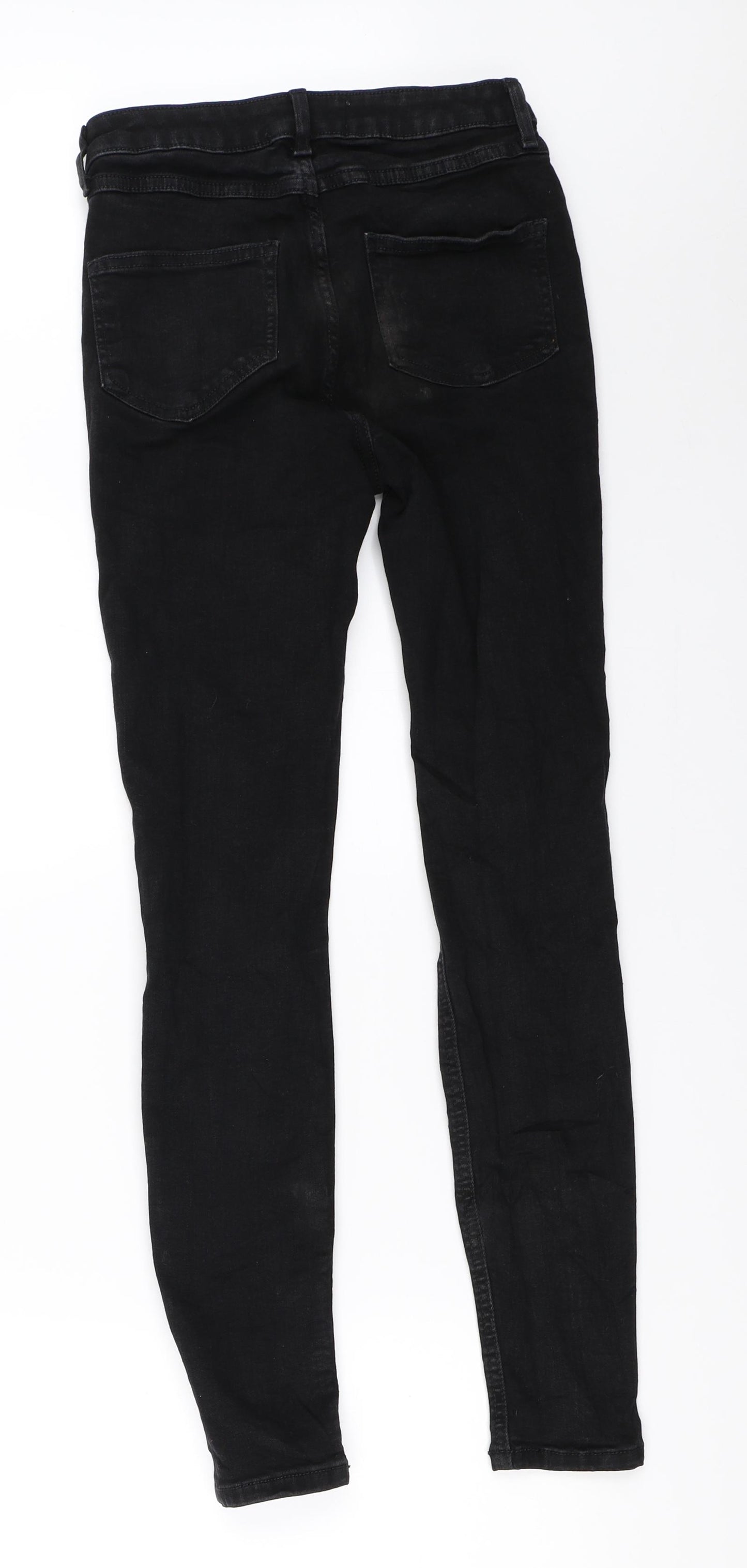 Primark Womens Black  Denim Skinny Jeans Size 8 L27 in