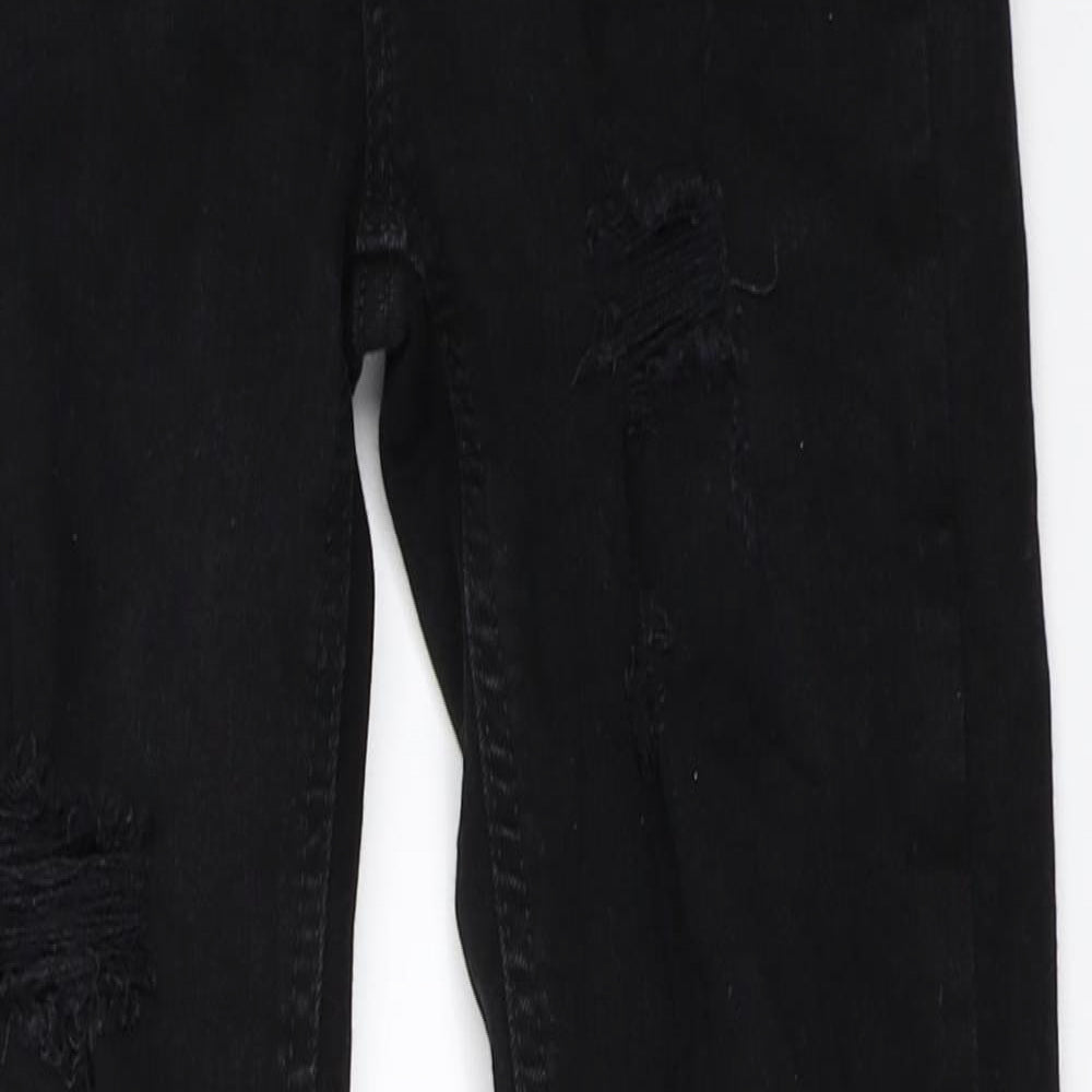 Primark Womens Black  Denim Skinny Jeans Size 8 L27 in