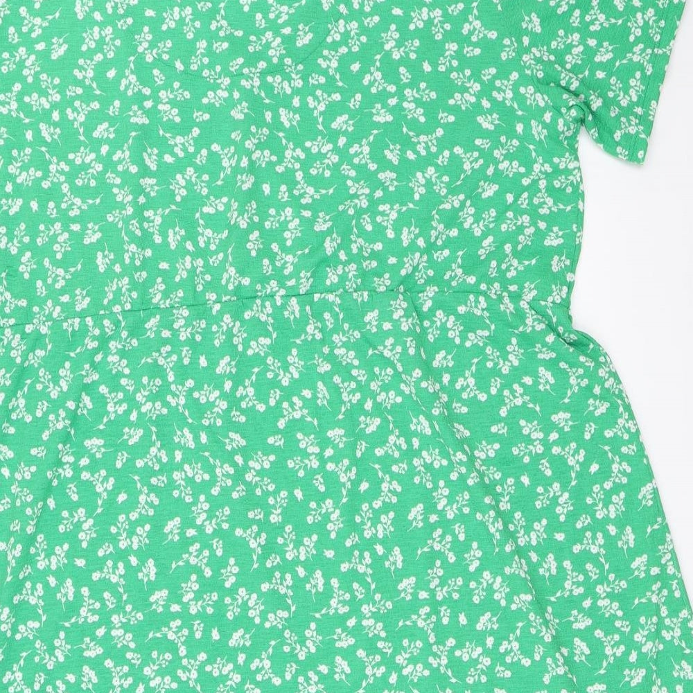 Nutmeg Womens Green Floral  Fit & Flare  Size 20