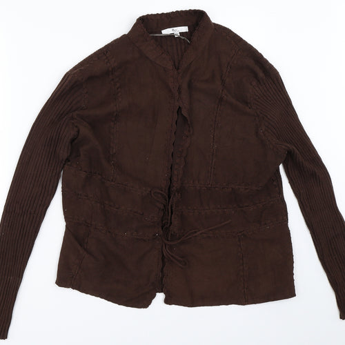 Klass Womens Brown   Cardigan Jumper Size 2XL