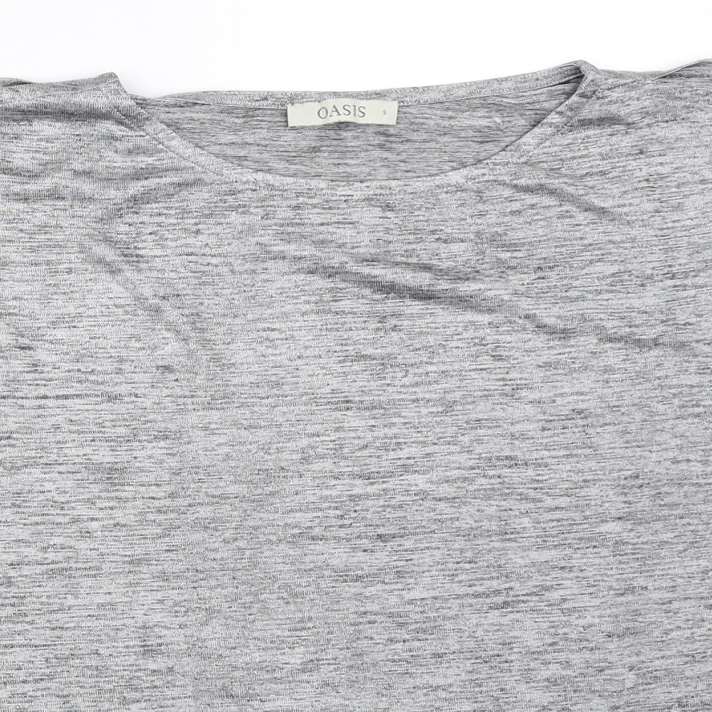 Oasis Womens Grey   Basic T-Shirt Size S