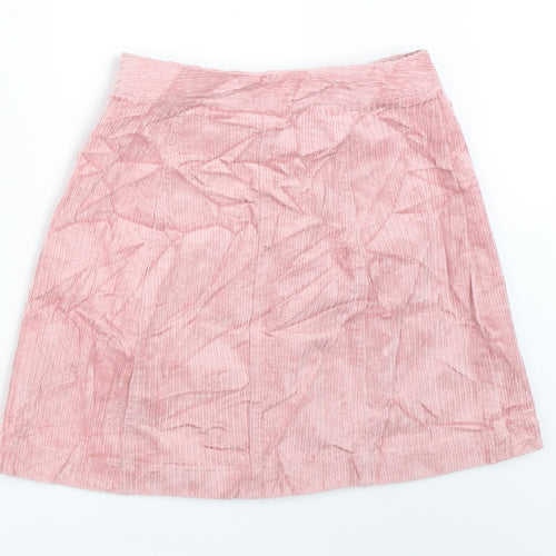 H&M Womens Pink  Corduroy Mini Skirt Size 32