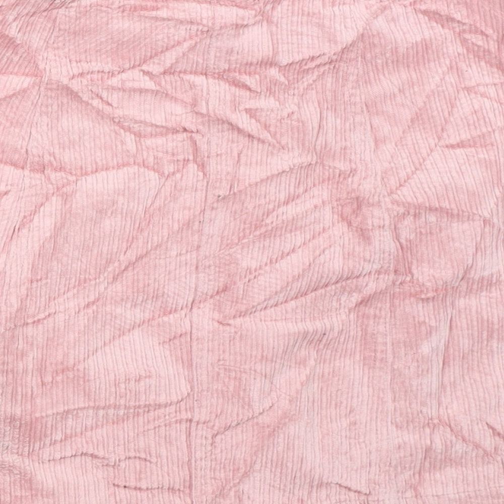 H&M Womens Pink  Corduroy Mini Skirt Size 32