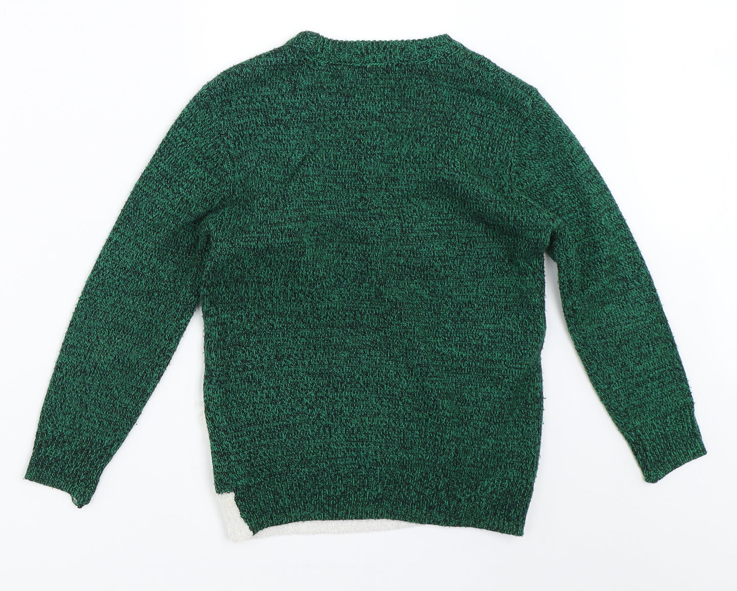 George Boys Green   Pullover Jumper Size 5-6 Years  - christmas