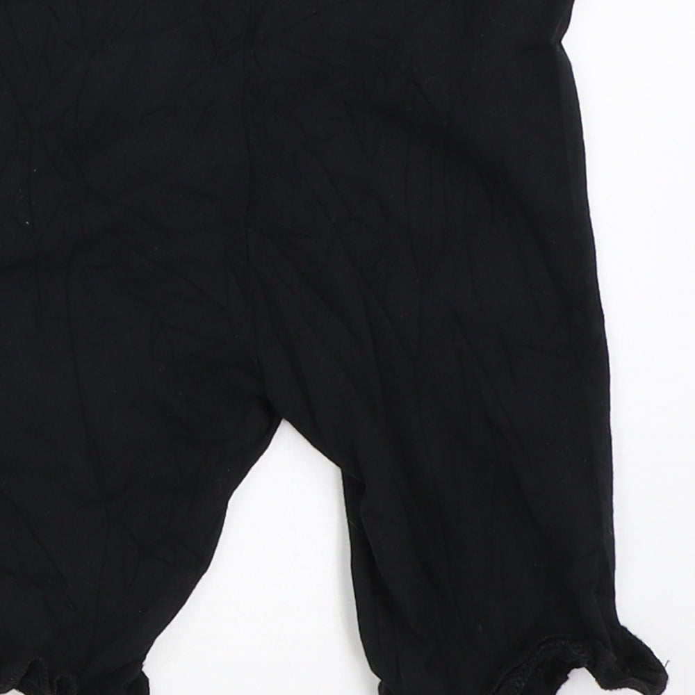 River Island Girls Black   Compression Shorts Size 4-5 Years