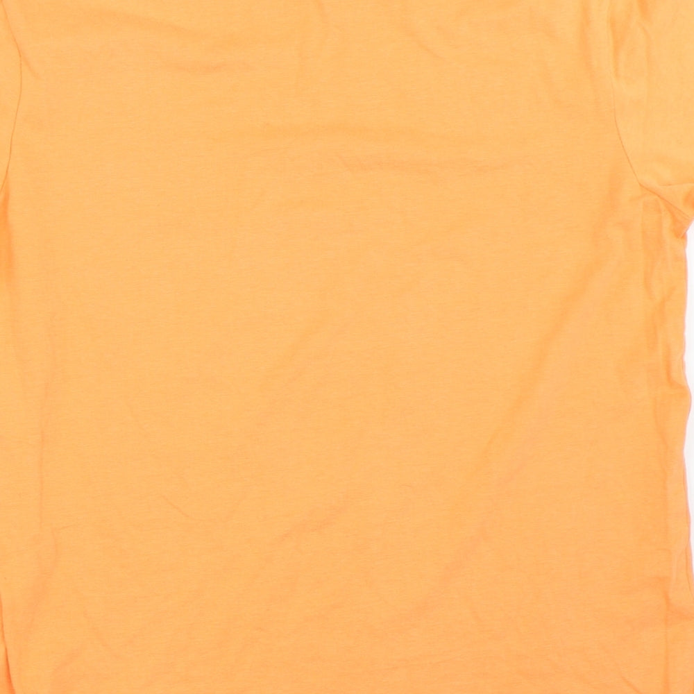 Avenue Mens Orange    T-Shirt Size S