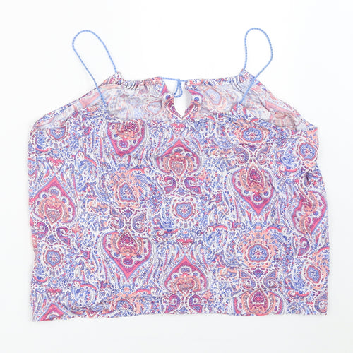 Woman's Secret Womens Blue Geometric  Camisole Blouse Size XS