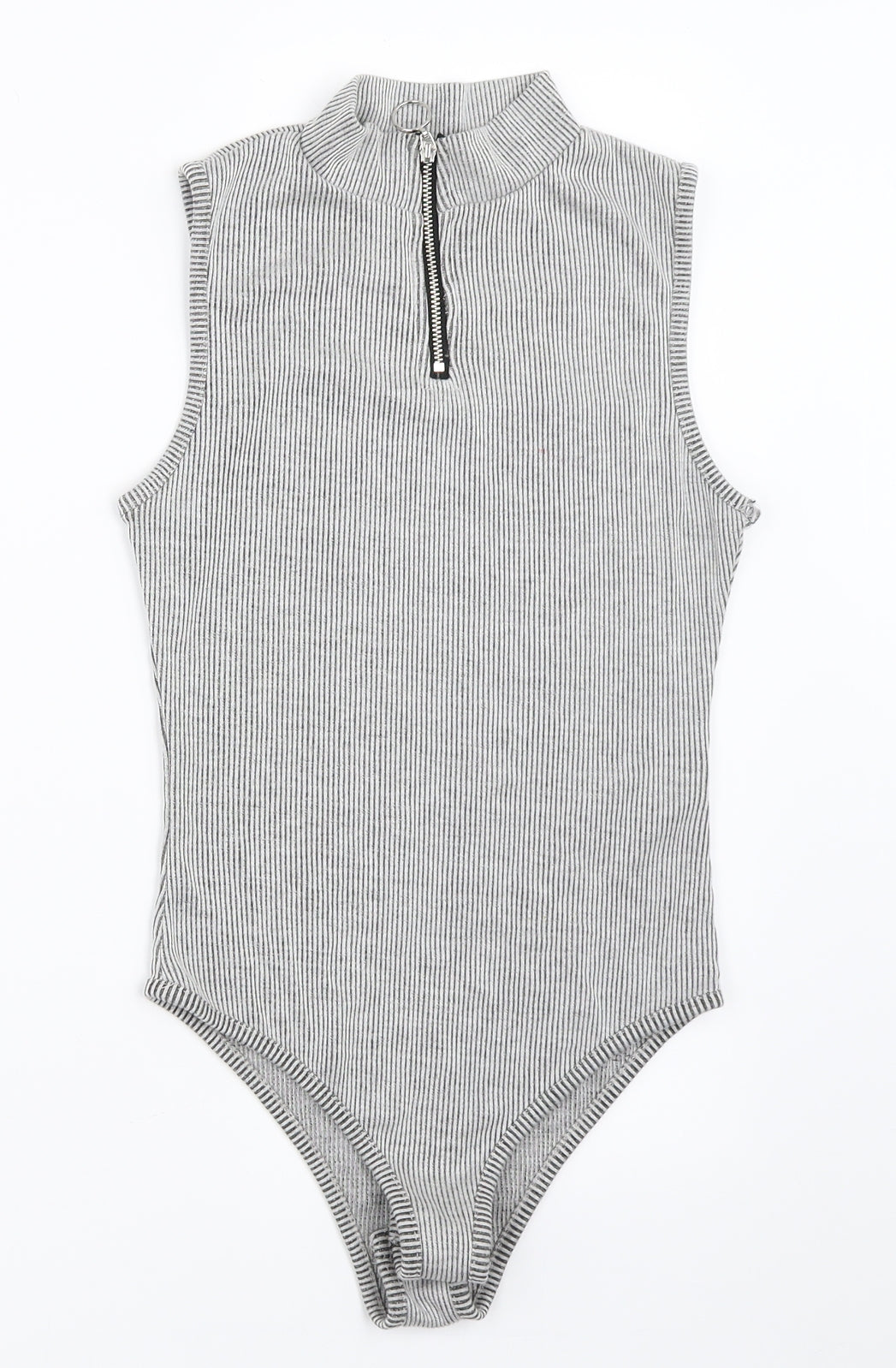 Atmosphere Womens Grey   Basic Button-Up Size 6  - Bodysuit