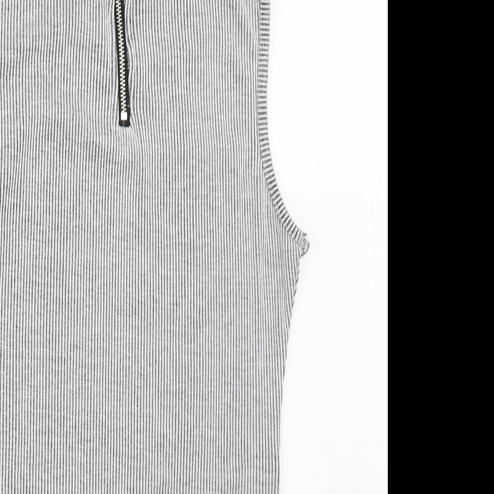 Atmosphere Womens Grey   Basic Button-Up Size 6  - Bodysuit