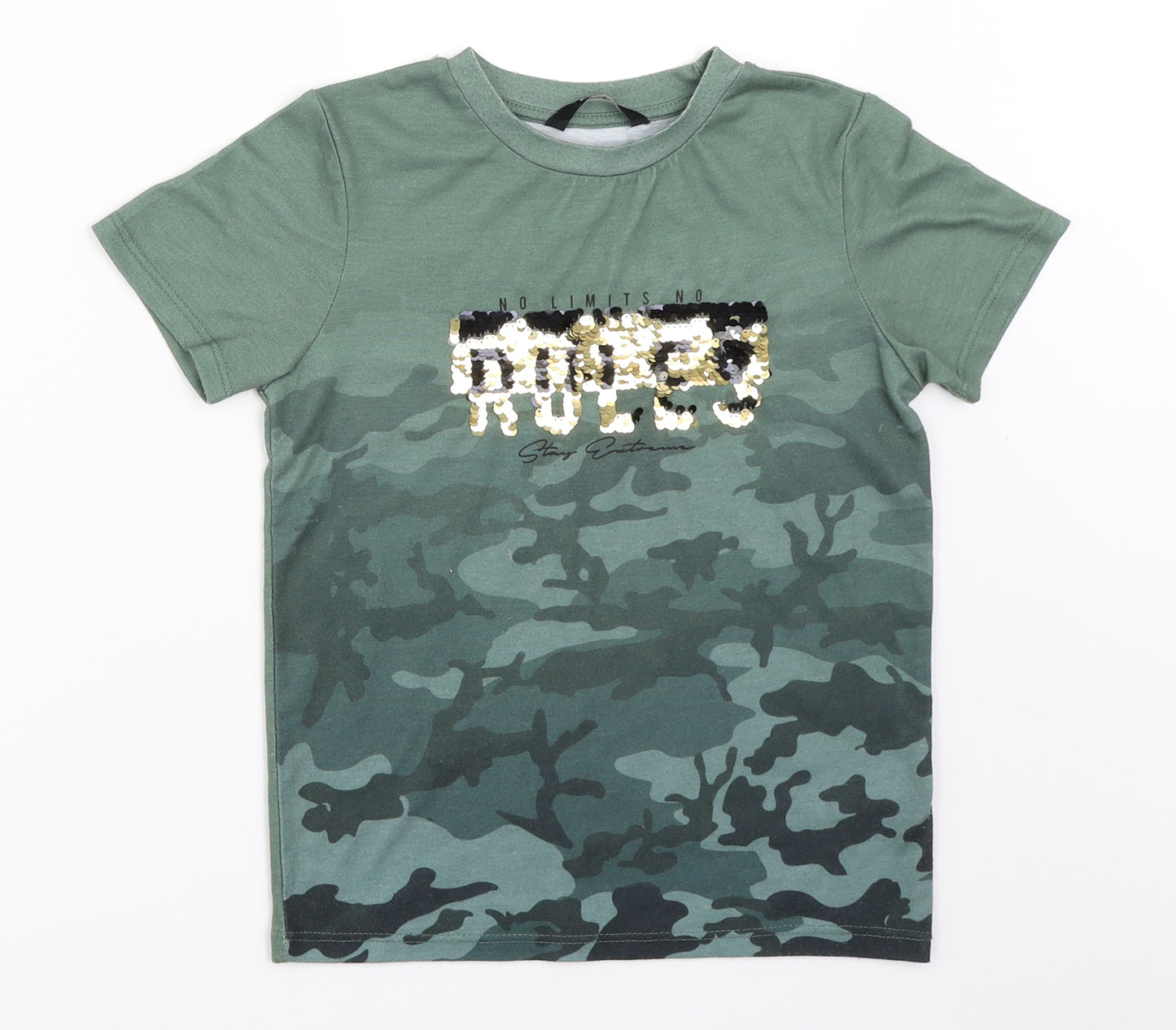 George Girls Green   Basic T-Shirt Size 7-8 Years