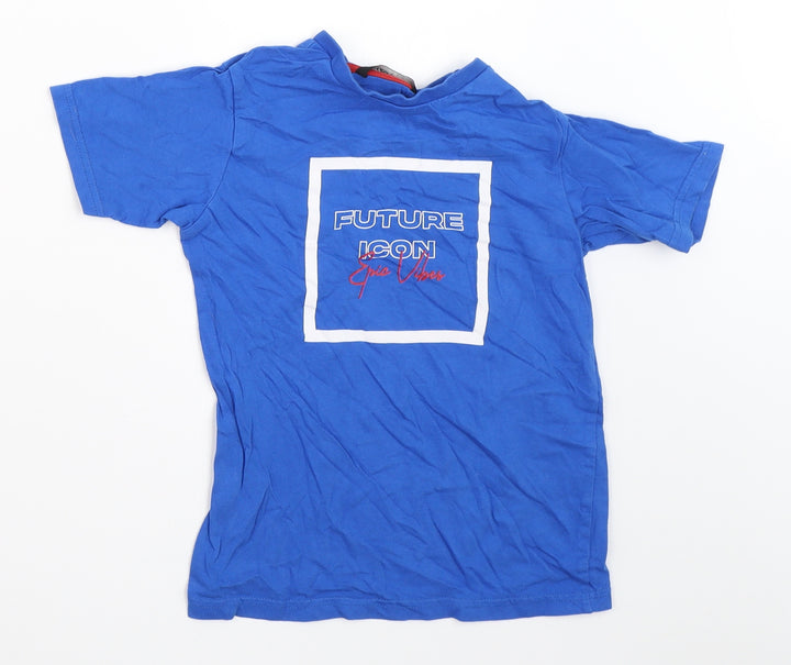 George Boys Blue Basic T-Shirt Size 5-6 Years