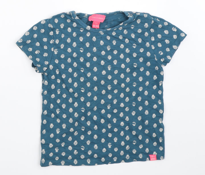 Stuff & Wonder Boys Blue Basic T-Shirt Size 5-6 Years