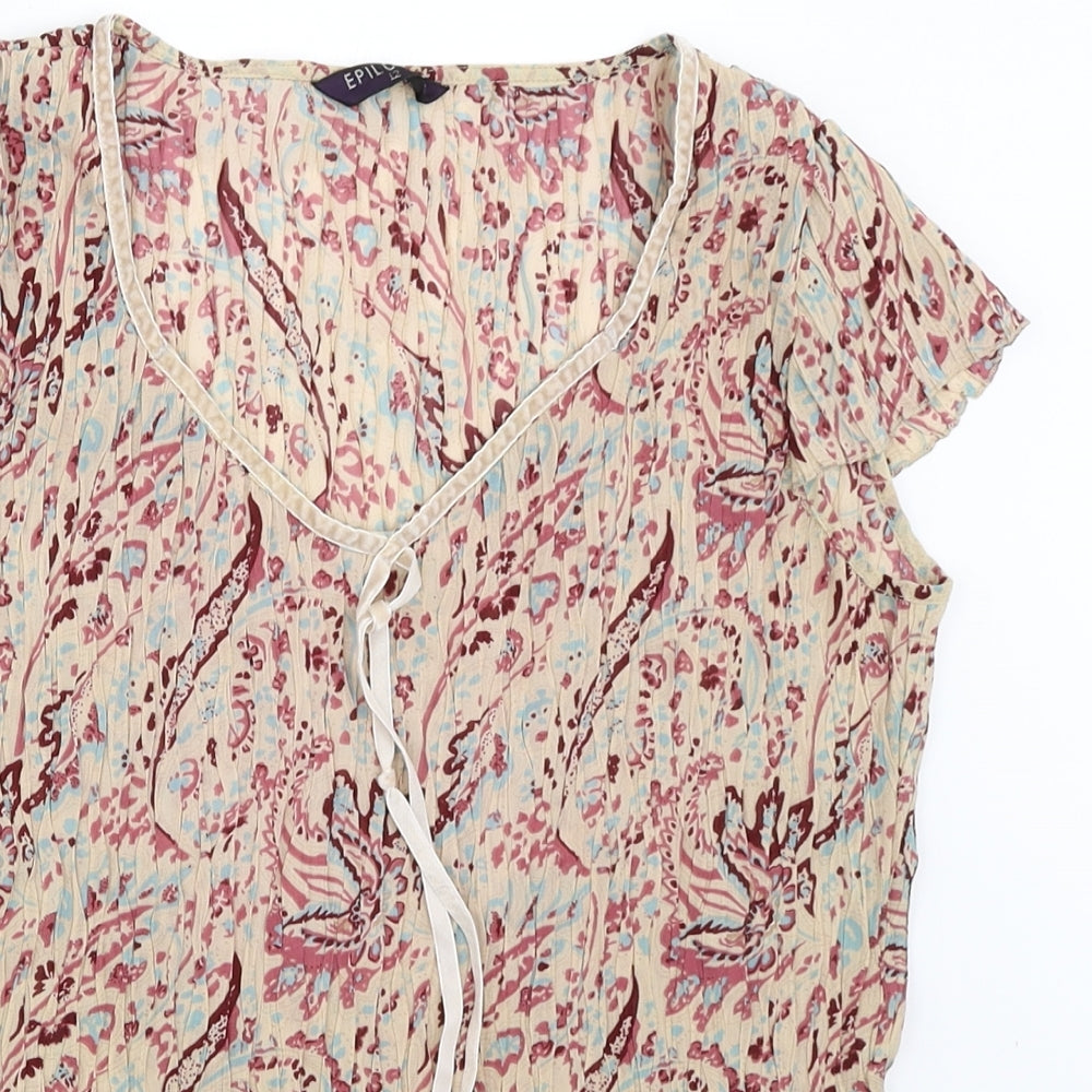 Epilogue Womens Beige   Basic Blouse Size 12
