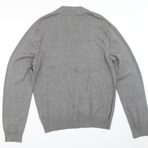 Petroleum Mens Grey   Pullover Jumper Size M