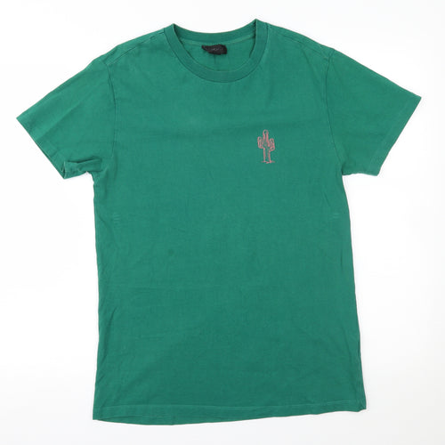 Topshop Womens Green   Basic T-Shirt Size S