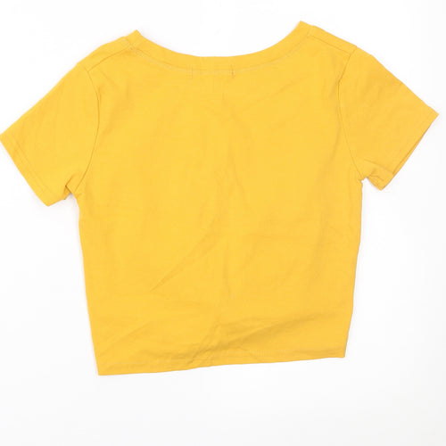 JHM Womens Yellow   Basic T-Shirt Size 6