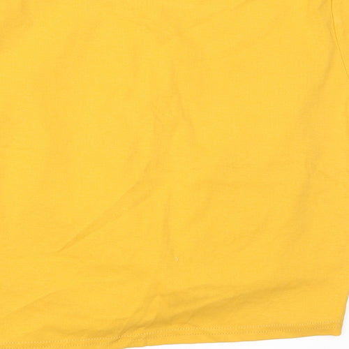 JHM Womens Yellow   Basic T-Shirt Size 6