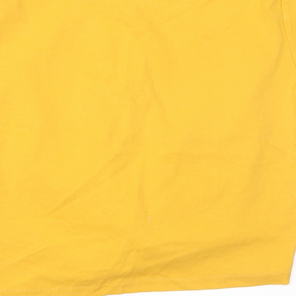 JHM Womens Yellow   Basic T-Shirt Size 6