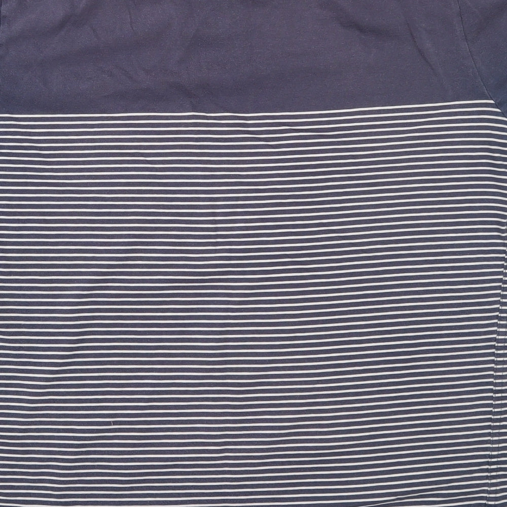 Superdry Mens Blue Striped   T-Shirt Size L