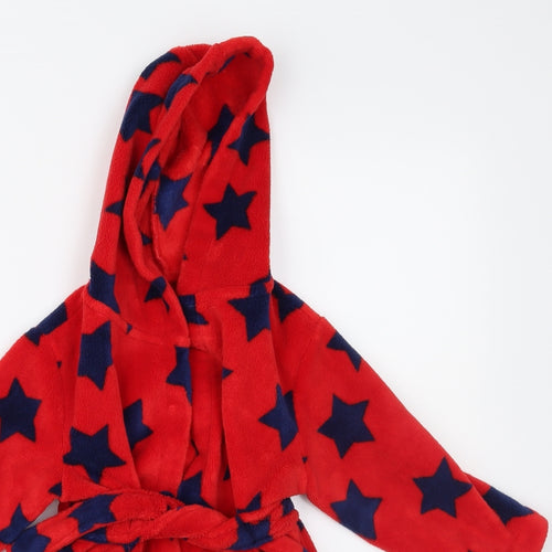 George Boys Red Solid   Robe Size 2 Years