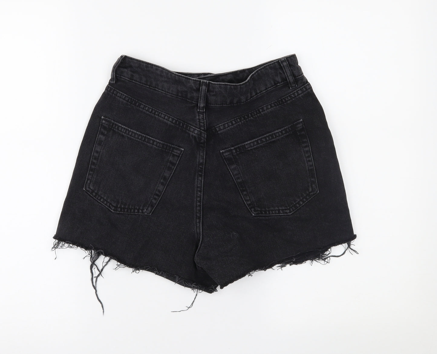 Topshop Womens Black  Denim  Shorts Size 8