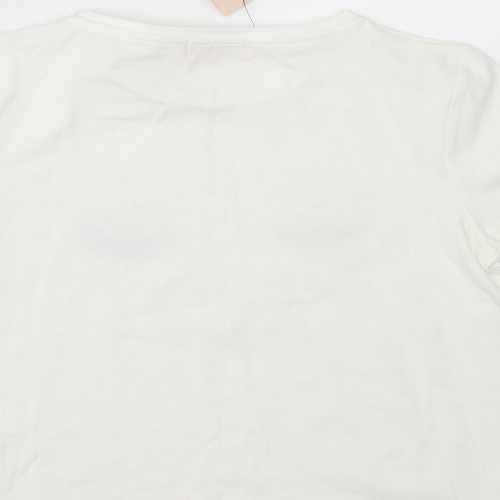 Lipsy Girls White   Basic T-Shirt Size 13-14 Years