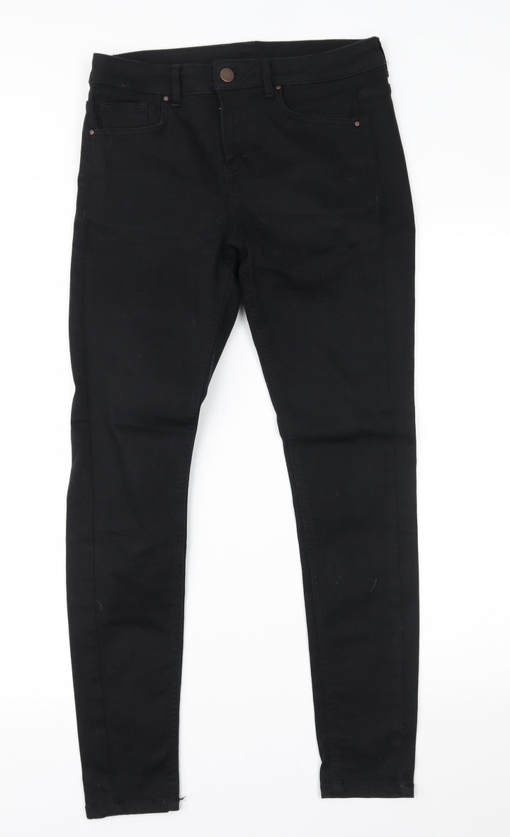 Very Womens Black Denim Skinny Jeans Size 10 L20 in