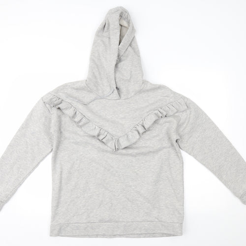 Papaya Womens Grey   Pullover Hoodie Size M