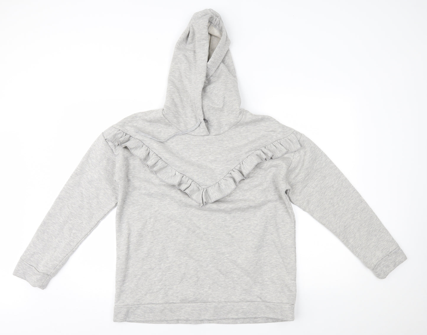Papaya Womens Grey   Pullover Hoodie Size M