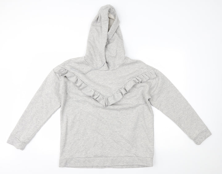 Papaya Womens Grey Pullover Hoodie Size M